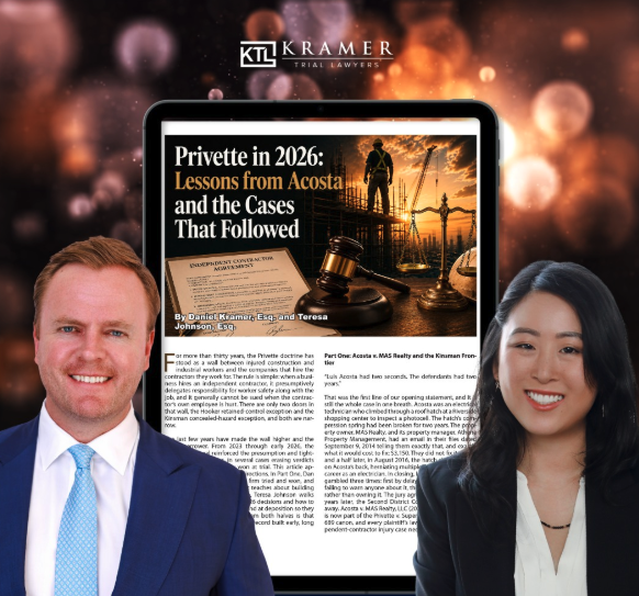 Dan Kramer and Teresa Johnson on Privette in The Gavel